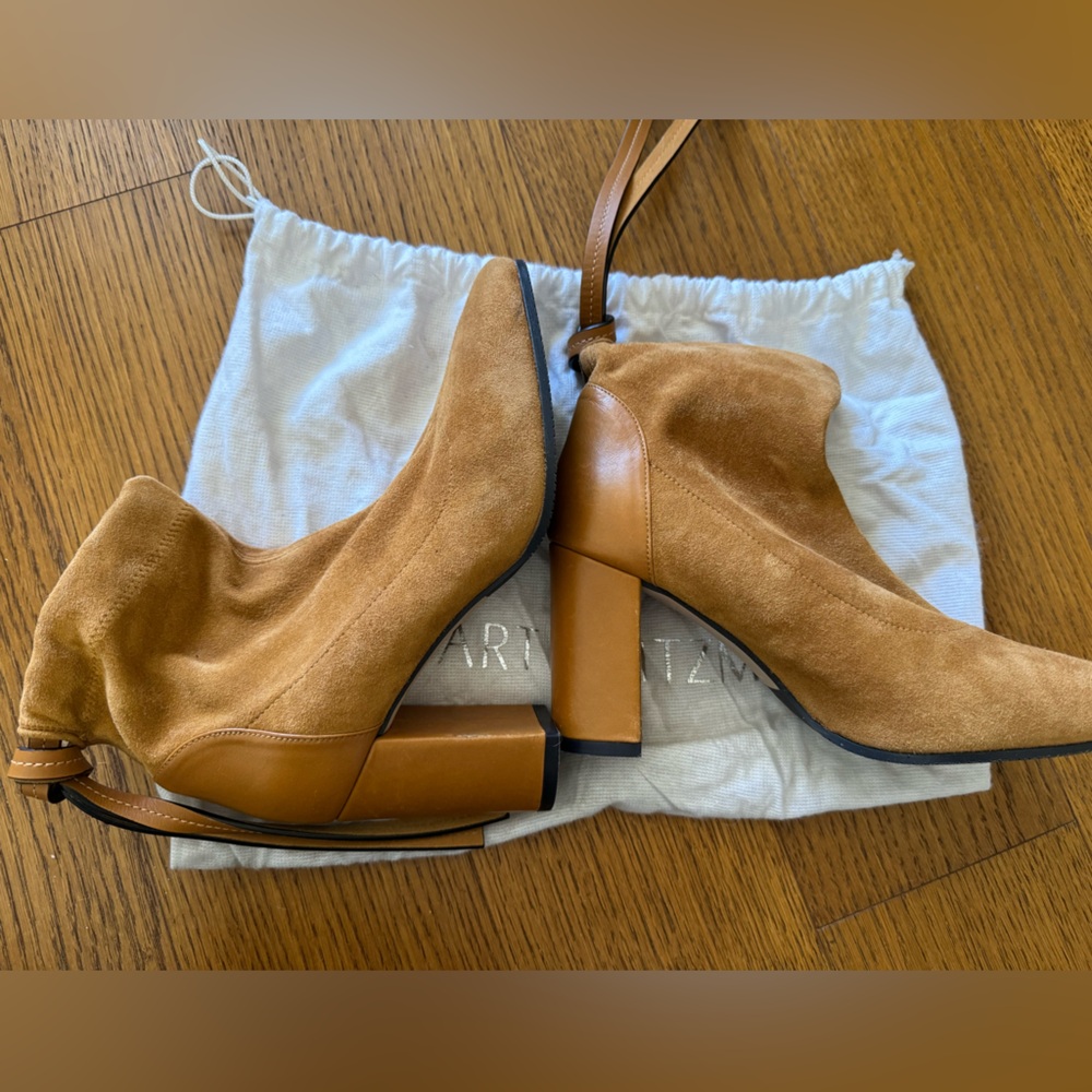 Stuart Weitzman Suede Ankle Bootie